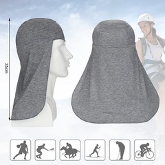 Hard Hat Sun Shade Neck Cover 2 Pack Cooling Skull Cap Elastic Quick Dry