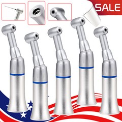 5pcs Dental Slow Low Speed Handpiece Contra Angle Push Button E-type USA