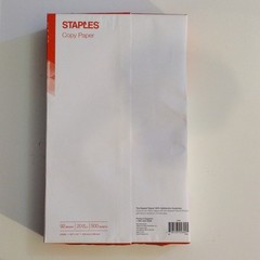 3 PACK Staples Copy Paper 8.5 x 14 in White 92 Bright 1500 Sheets 127035