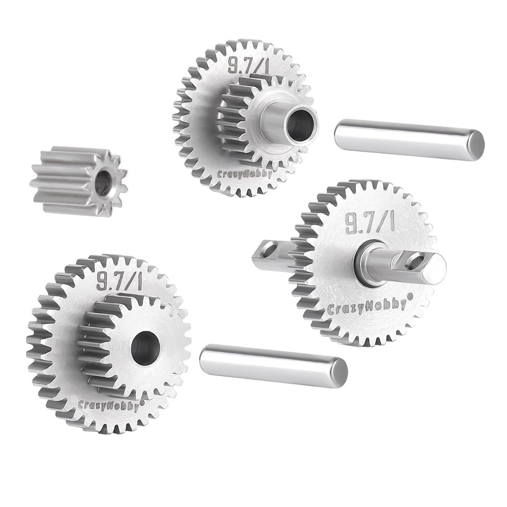 Transmission Gear Set Stainless Steel High Speed Diff Gear for Traxxas TRX4M …