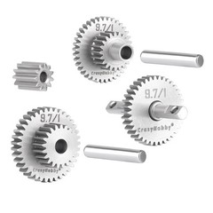 Transmission Gear Set Stainless Steel High Speed Diff Gear for Traxxas TRX4M …