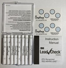 3M Lead Check Instant Lead Testing Swab Kit. Contains 8 Swabs. NEW