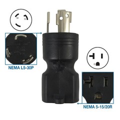 Conntek Plug Adapter NEMA L5-30P to 5-15/20R 30Amp 125V to 15/20Amp 125V