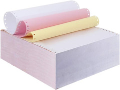 Carbonless Continuous Forms, 9.5×11″, 3-Ply, 333 Sets, Dot Matrix Printer