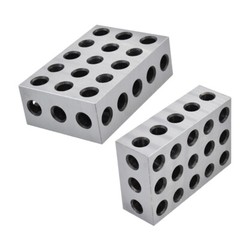 1 Pair 2-4-6 Blocks 23 Holes Matched Ultra Precision .0002″ Machinist 246 Jig