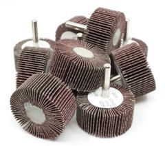 2x1x1/4″ Flap Wheel Sander for Drill Mounted Sanding Grinding 40 60 80 120 Grit