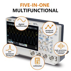 Owon ADS814A 12bits Digital Oscilloscope 100MHz 4CH 1.25GSa/s FFT analysis