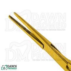 Kelly Hemostat Forceps 5.5″ Straight Full Gold Surgical Instruments German Grade