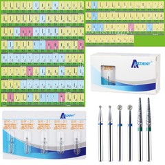 5Pcs Dental FG Diamond Burs for High Speed Handpiece Friction Grip AZDENT