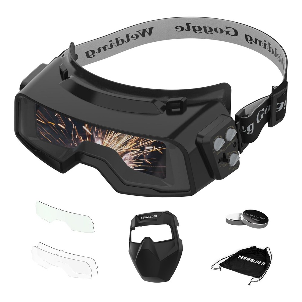 True Color Auto Darkening Welding Goggles/ Glasses with Grinding/Welding/Cutting