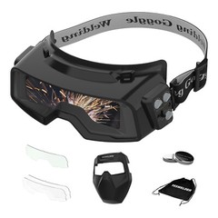 True Color Auto Darkening Welding Goggles/ Glasses with Grinding/Welding/Cutting