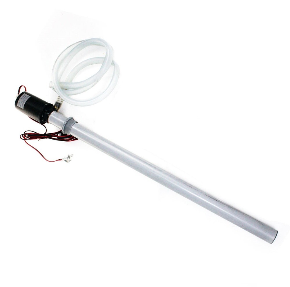 12V DC Centrifugal Drum Barrel Fuel Transfer Pump 55 Gallon 8GPM 12 Volt Kit 35″
