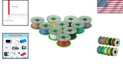18 Gauge Flexible Silicone Wire Kit – 10 Colors, 50ft Each for DIY Projects