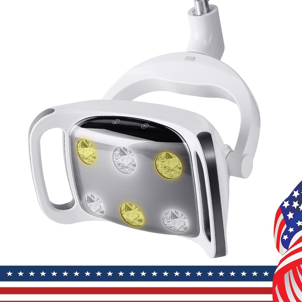 9W Dental 6 LED Lamp Oral Light Lamp For Unit Chair 8-level adjustable Ra90