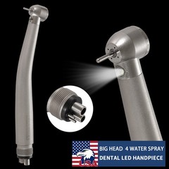 Dental Fiber Optic High Speed Turbine Handpiece 2/4H LED E-generator