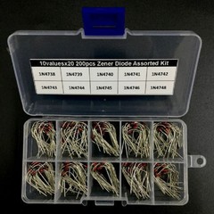 200pcs/Box 8.2V~22V/1W 10*20 Values 1W Zener diode Assorted Kit 1N4738~1N4748 M
