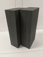 LOT OF 4 Soft Eggcrate Foam Acoustic Shipping Packing Block 8.25″ x 17.5″ x 3″