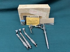 Vtg Midwest American True-Torc Dental Handpiece +Attachments +Parts (18H)