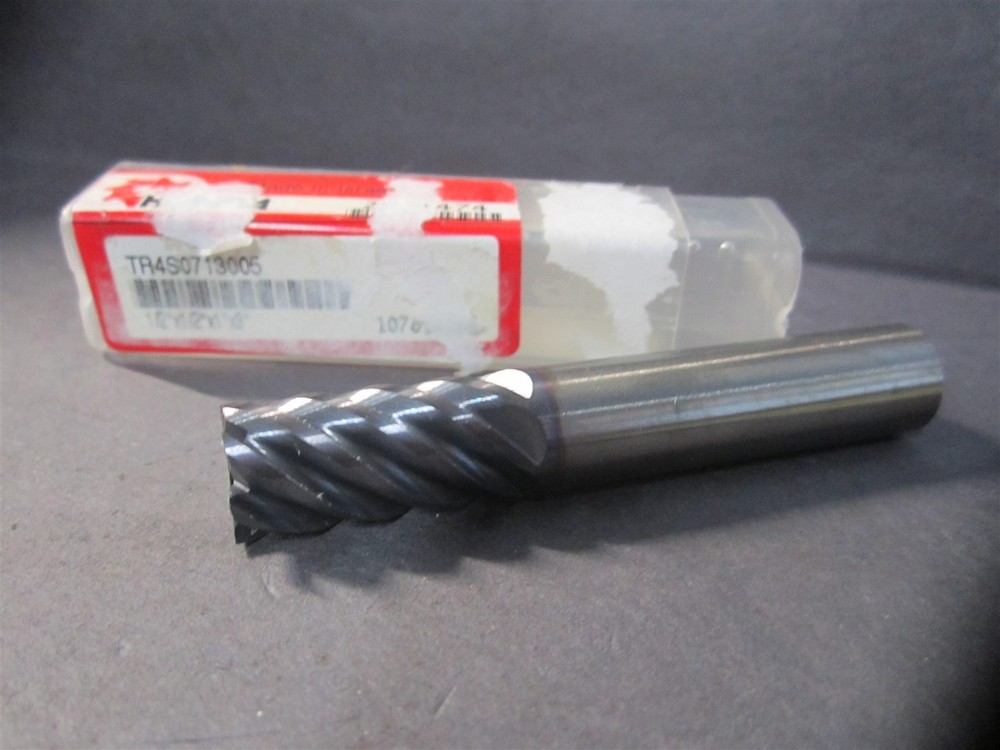 Hanita (TR4S0713005) 1/2″ x 1/2″ x 1″ x 3″ OAL 6 Flute Solid Carbide Endmill