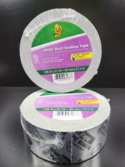 2 Duck HVAC Duct Sealing Tape 1.88 Inch x 30 Yard Rolls Set Silver Shurtape NEW