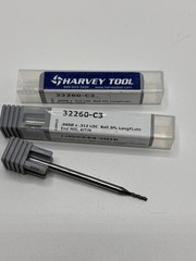 Harvey 32260-C3 solid carbide Ball end mill .060″ .312″ LOC 2.5″ OAL 3 flute