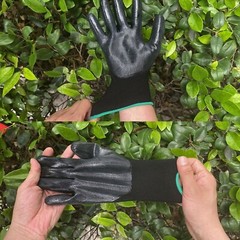 EvridWear 12 Pairs Lightweight Nitrile Coated Grip Work Gloves