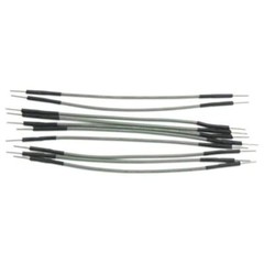 50 Piece Set of Male to Male Jumper Wire, Lengths of 2″ to 8″, Assorted Colors