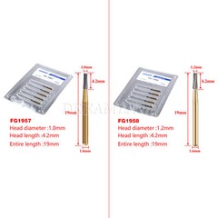 FG-1957/FG-1958 High Speed Dental Tungsten Steel Carbide Crown Metal Cutting Bur