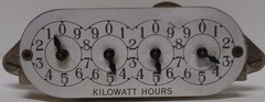 2 VINTAGE KILOWATT WATT HOUR METERS, R-600 & R-1200 INDUSTRIAL GAGES