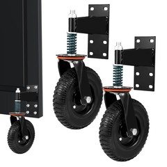 8″ Gate Wheels Heavy Duty Spring-Loaded Gate Caster For Metal Tube Gate & Wooden