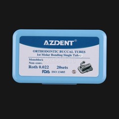 AZDENT 20Sets Dental Orthodontic Buccal Tube 1st 2nd Molar Tube Roth MBT 022