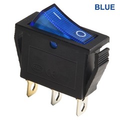Rocker Switch Red/yellow/blue/green/black 3 Pins 31mm*14mm*35mm ABS/plastic