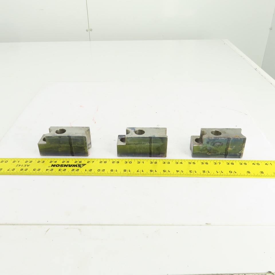 H & R Mfg. 82-20 60° Soft Lathe Chuck Jaws 4″ L x 1-1/2″ W x 1.98″ H Lot Of 3