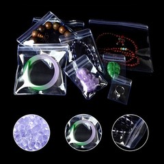 MITOB Self Seal Plastic Bags Zipper Lock Clear PVC Jewelry Packing Storage Bag