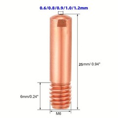 14PCS For MB15 15AK MIG Welding Gun Accessory Kit .030 Inch Contact Tip Nozzle