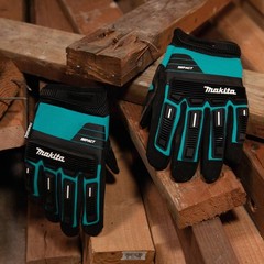 Makita 1-Pr/Size-XL Unisex T-04260 Advanced Impact Demolition Gloves, Teal/Black