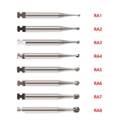 Burr Dental Round Latch Carbide Bur RA 1 2 3 4 5 6 7 8 Midwest LA For Slow Speed