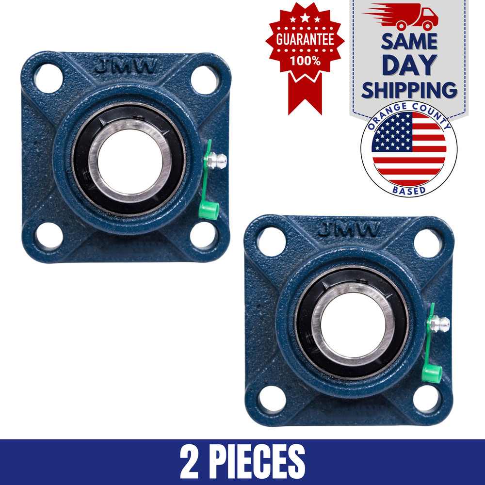 UCF210-32 Pillow Block Flange Bearing 2″ Bore 4 Bolt Solid Base (2PCS)