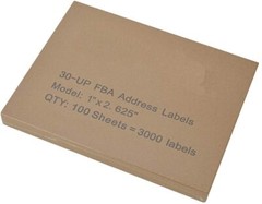 100-1000 Sheets Return/Mailing Address labels FBA 1″ X 2-5/8″ – 30/sheet – 30 UP