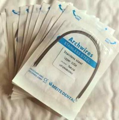 20 Packs Dental Orthodontic Stainless Steel Arch Wires Round Natural Form