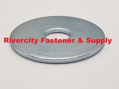 (5) Extra thick Heavy Duty Fender Washers 1/2″ x 2 ” Large OD 1/2×2