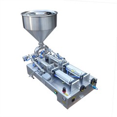 Liquid Paste Filling Machine Horizontal Pneumatic 50-500ml 800W Double Head