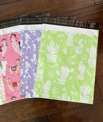 10 OR 20 Pack – 12×15″ Large Mix of 5 Patterns Designer Poly Mailers