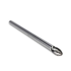 BHA Long Tungsten Carbide Burr Rotary File, Double Cut – 6 inch x 1/4 inch Shank