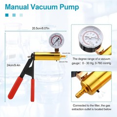 1000ml Buchner Funnel Flask Kit with Hand Pump Vacuum Lab Filters kit Optional