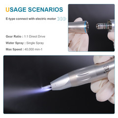 Dental Electric Handpiece Contra Angle E-Type Optic Fiber X95L/X65L/X25L/X15L