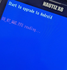 handheld NAUTIZ X8 compact rugged Android data collector; tested, works; reset