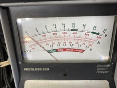 Peerless Electrical System Analyzer Model 220 Works 80A 600A 3V 32V