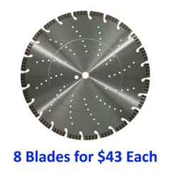 14″ TURBO SEGMENT DIAMOND SAW BLADE – 5 Blades for $44 Each (Bulk Pack)