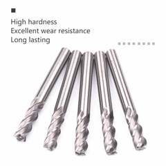 5x 1/4″ 4-Flute HSS End Mill –Spiral Straight Shank CNC Router Bits for Metal US